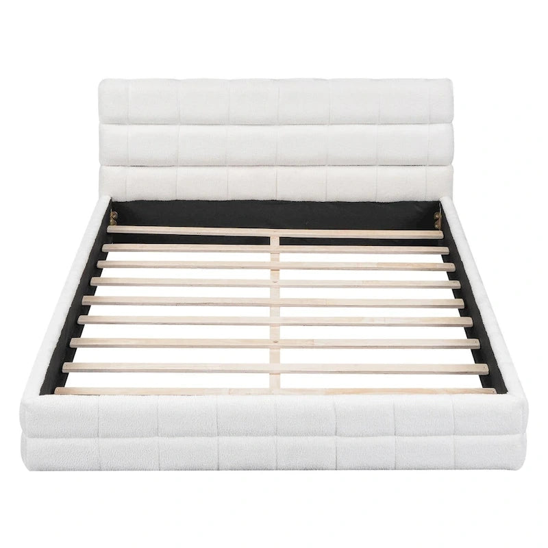 Lit plateforme capitonné pour la chambre à coucher