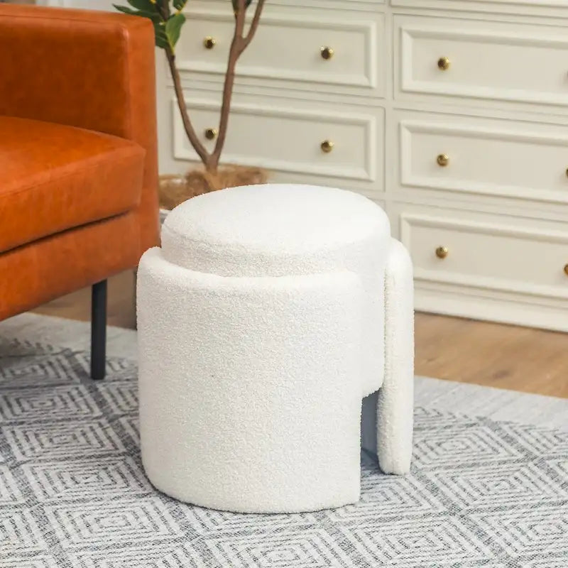 Tabouret pouf rond