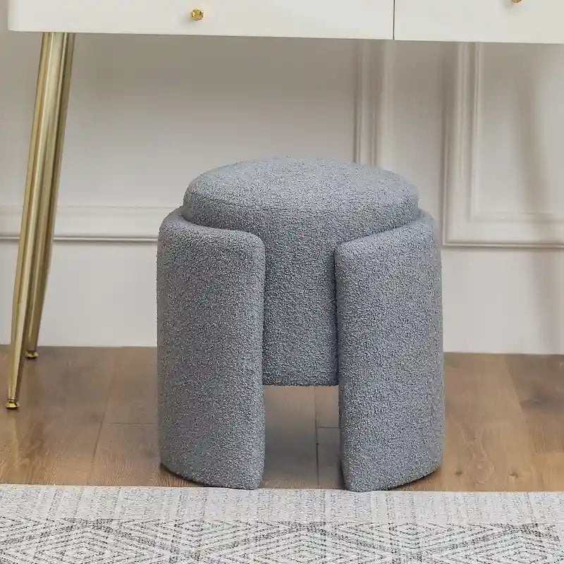 Tabouret pouf rond
