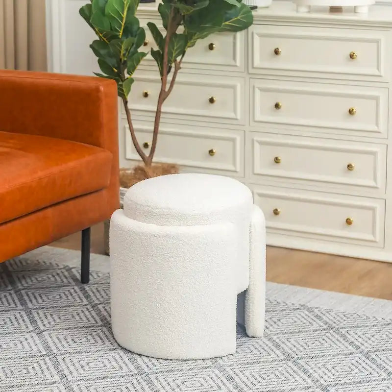 Tabouret pouf rond