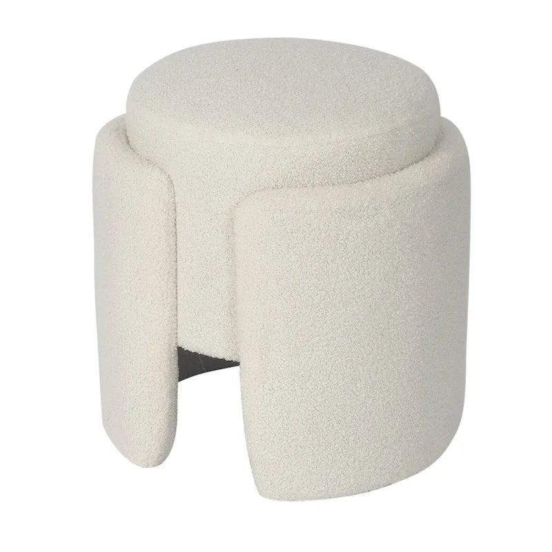 Tabouret pouf rond
