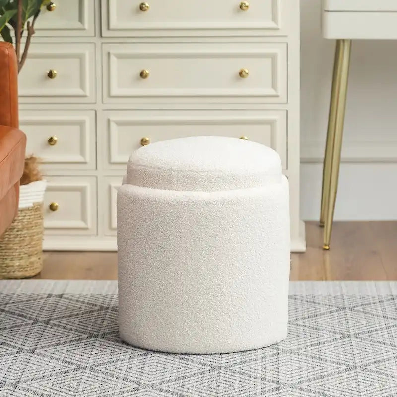 Tabouret pouf rond
