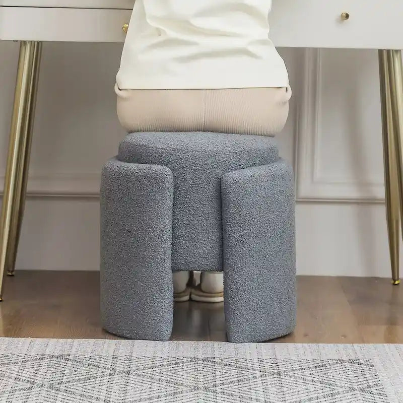 Tabouret pouf rond