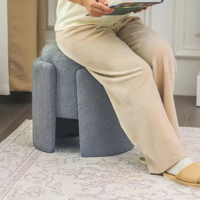 Tabouret pouf rond