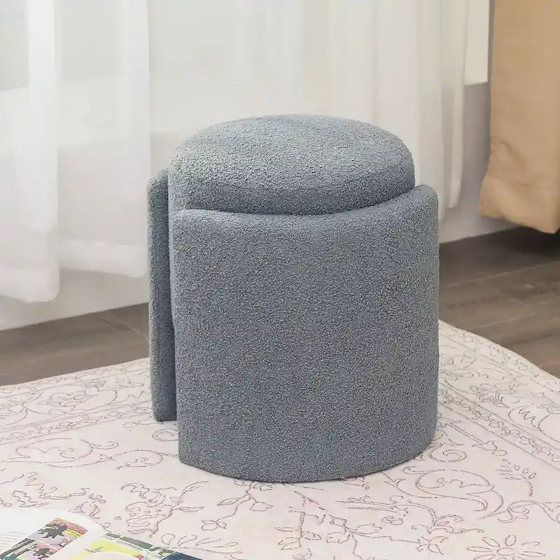 Tabouret pouf rond