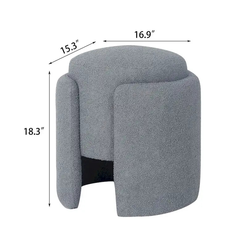 Tabouret pouf rond