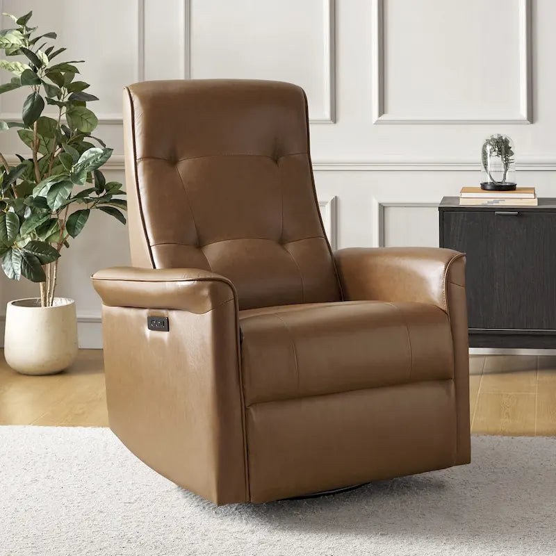 Fauteuil inclinable pivotant électrique (avec port USB)