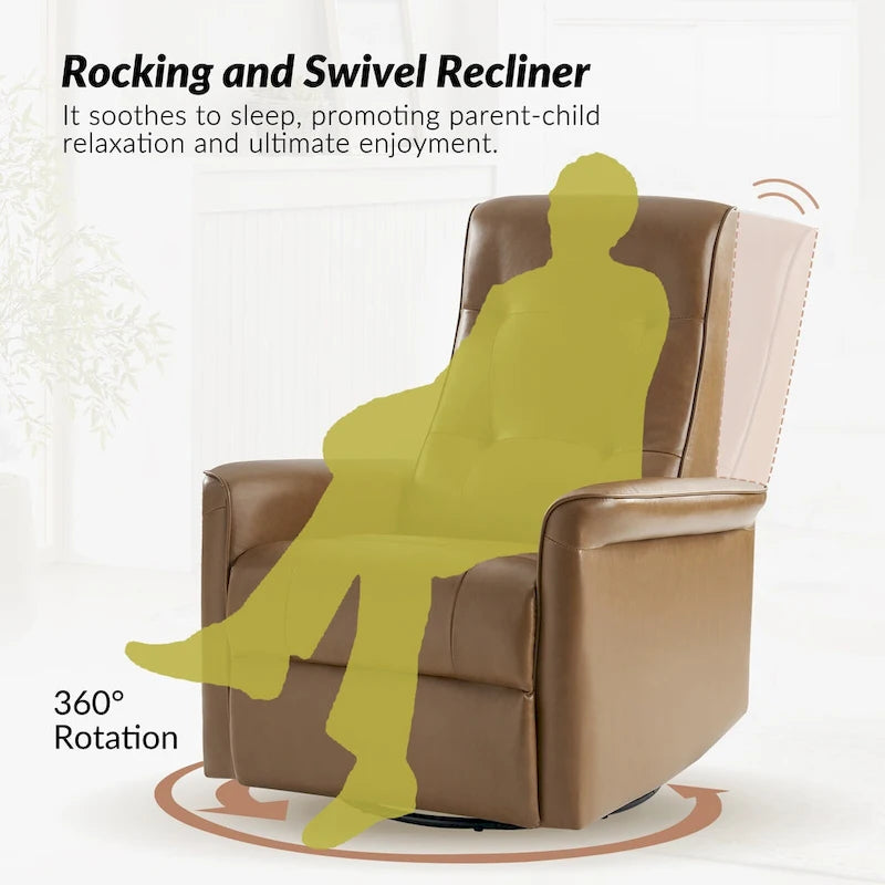 Fauteuil inclinable pivotant électrique (avec port USB)
