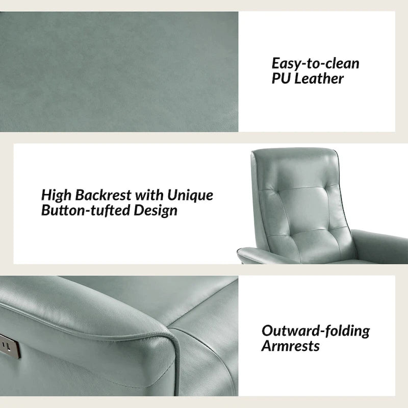 Fauteuil inclinable pivotant électrique (avec port USB)