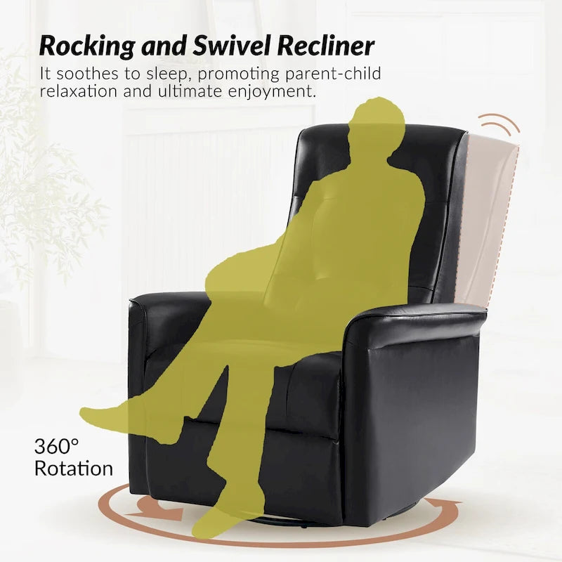 Fauteuil inclinable pivotant électrique (avec port USB)