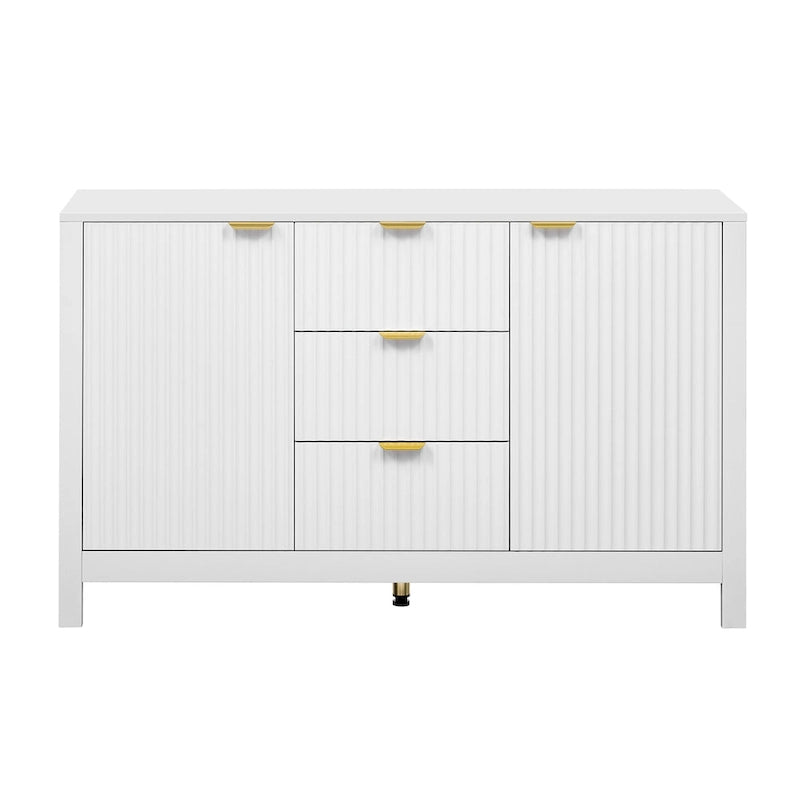 Meuble d'entrée moderne à motifs ondulés