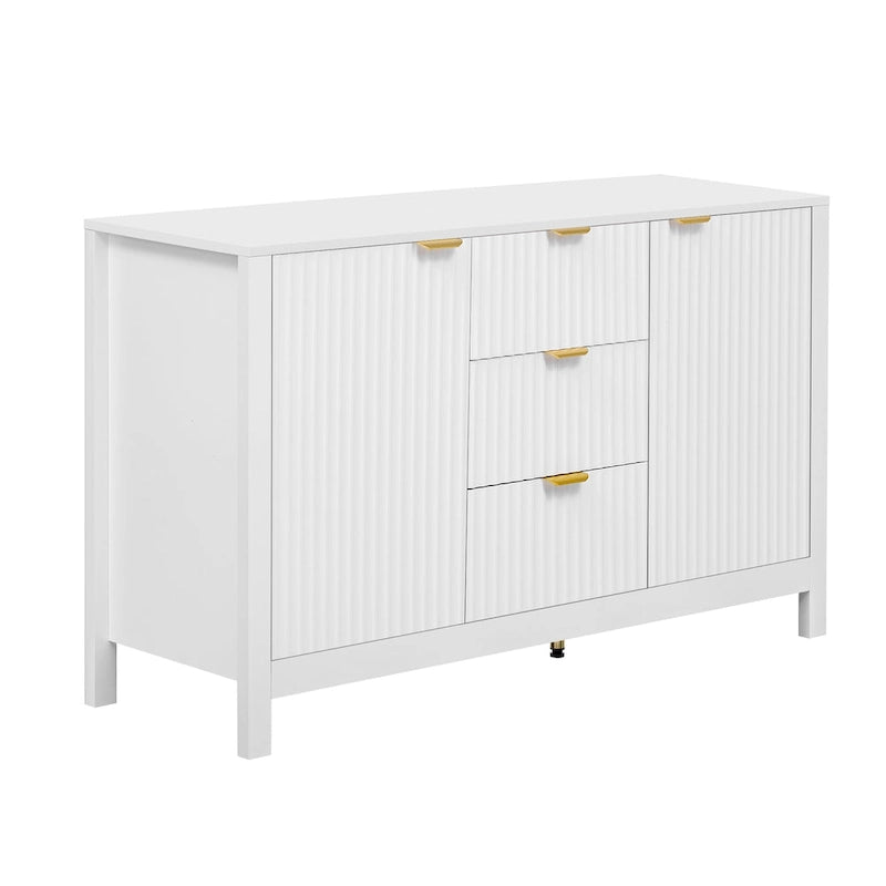 Meuble d'entrée moderne à motifs ondulés