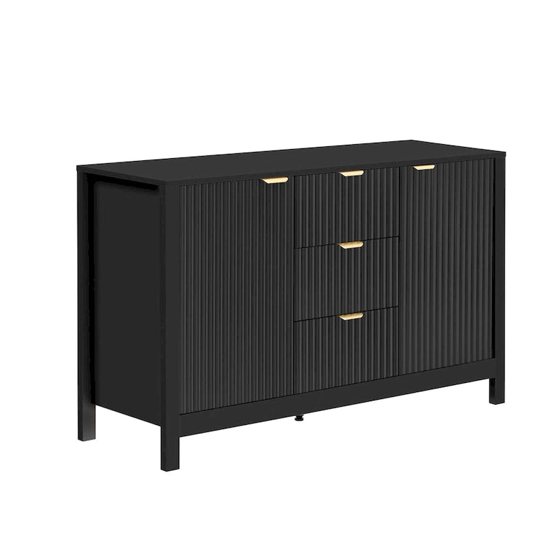 Meuble d'entrée moderne à motifs ondulés
