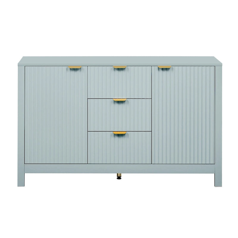 Meuble d'entrée moderne à motifs ondulés