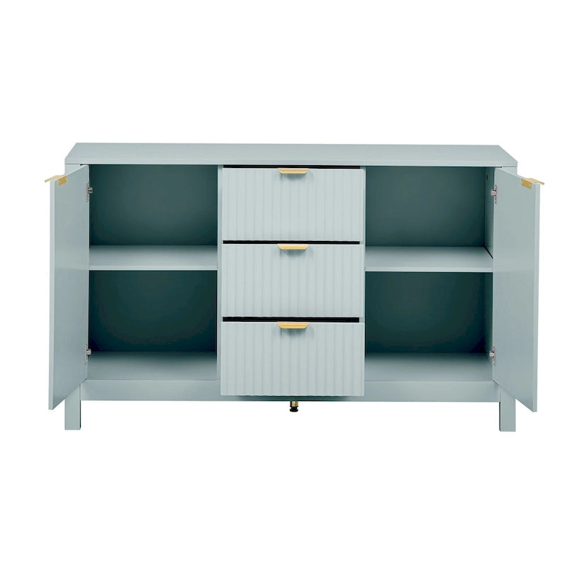 Meuble d'entrée moderne à motifs ondulés