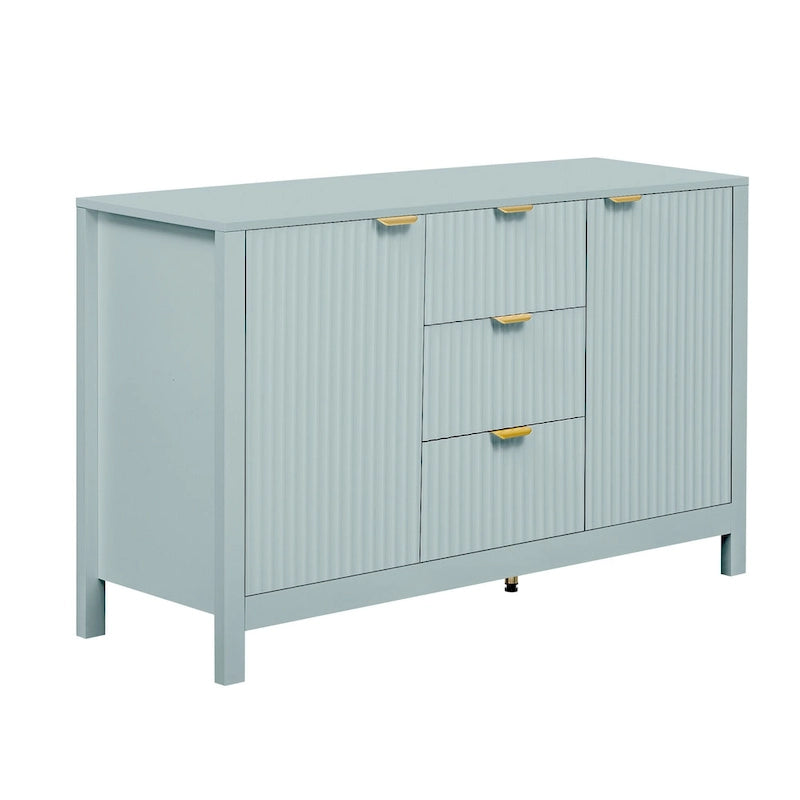 Meuble d'entrée moderne à motifs ondulés